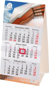 3-Monats Tischkalender Junior, inkl. Druck als Werbeartikel