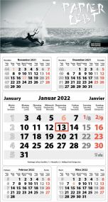 5-Monats DIN A3 Kalender Five, inkl. Druck als Werbeartikel
