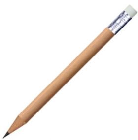 Bleistift mit Radiergummi und Kapsel als Werbeartikel