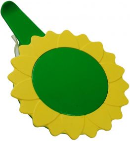 Glasabdeckung mit Clip Sunflower als Werbeartikel