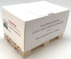 Kartoncover-Box mit Z-type inkl. Werbedruck