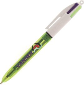BIC® 4 Colours Fluo Kugelschreiber als Werbeartikel