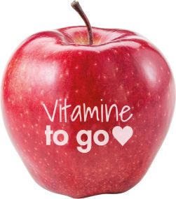 LogoFrucht Apfel "Vitamine" als Werbeartikel