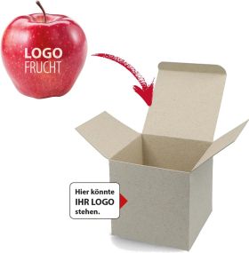 LogoFrucht Apfel in ColorBox, inkl. LOGOFrucht-Druck 1c