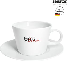 Senator Espresso Tasse Fancy mit Untertasse als Werbeartikel