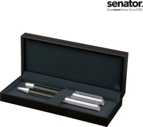 senator® Carbon Line Set (Drehkugelschreiber+ Füllhalter)
