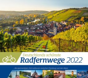 Kalender Deutschlands Radfernwege 2022 als Werbeartikel