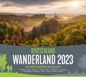 Kalender Deutschland Wanderland 2023 als Werbeartikel