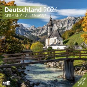 Kalender Deutschland 2024, 30x30 cm