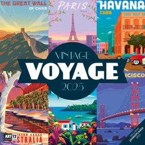 Kalender Vintage Voyage 2024 - 30x30