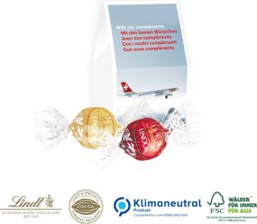 Lindt Lindor Pralinés, 2er, Klimaneutral, FSC® als Werbeartikel