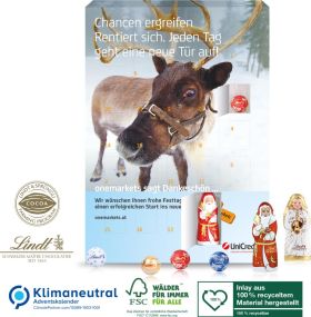 Wand-Adventskalender Lindt Gourmet Edition als Werbeartikel