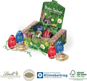 Lindt Mini-Eier, 6er Osternest als Werbeartikel