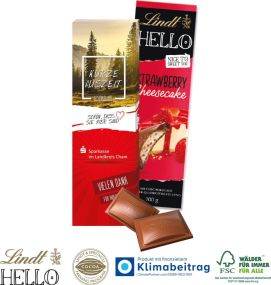 Schokolade von Lindt HELLO als Werbeartikel