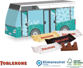 3D Präsent Bus, Klimaneutral, FSC® als Werbeartikel