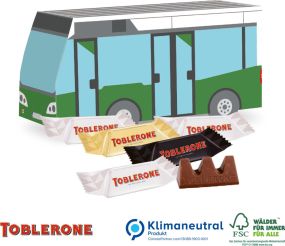 3D Präsent Bus mit Toblerone Mini als Werbeartikel
