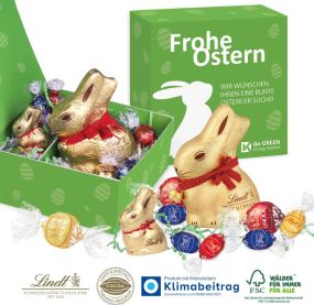 Premium-Präsent Glücksmomente mit Lindt Schokolade als Werbeartikel
