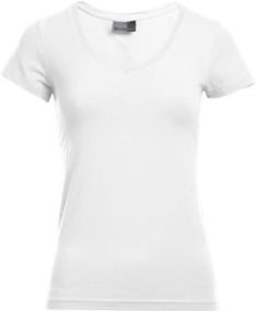 Promodoro Damen T-Shirt Slim Fit mit V-Ausschnitt als Werbeartikel