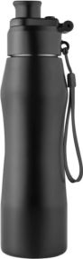 Metmaxx® Wasserflasche GenerationRefill schwarz als Werbeartikel