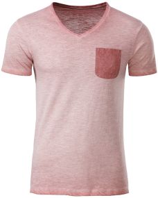 Herren T-Shirt Spray Print Bio-Baumwolle als Werbeartikel