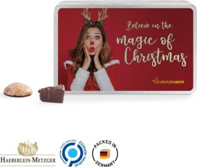 Geschenkdose Haeberlein-Metzger Lebkuchen-Mischung als Werbeartikel