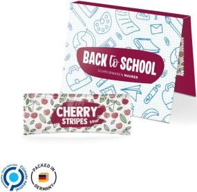 Werbekarte Midi mit Fruit Stripes - Sorte nach Wahl - inkl. Druck als Werbeartikel