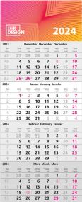 4-Monatswandkalender mit Datumschieber als Werbeartikel