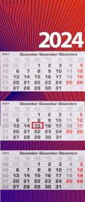 3-Monatswandkalender Mehrblock - 30 x 70 cm als Werbeartikel