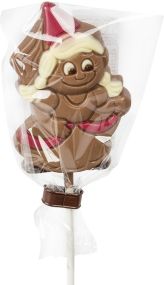Schokolade Lollipop Prinzessin als Werbeartikel