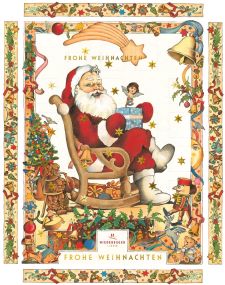 Adventskalender Weihnachtsmann  als Werbeartikel als Werbeartikel