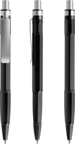 prodir QS30 Druckkugelschreiber matt mit Metallclip PMS mit satiniertem Drücker als Werbeartikel