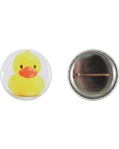 Metallbutton 25 mm mit Nadel - inkl. Werbedruck