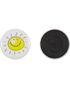 Metallbutton 25 mm mit Magnet - inkl. Werbedruck