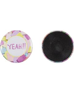 Metallbutton 31 mm mit Magnet - inkl. Werbedruck