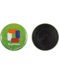 Metallbutton 56 mm mit Magnet - inkl. Werbedruck