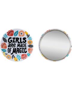 Metallbutton 56 mm mit Spiegel - inkl. Werbedruck