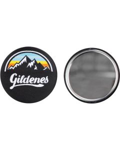 Textil-Button 56 mm mit Spiegel - inkl. Werbedruck