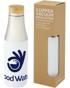 Hulan 540 ml Kupfer-Vakuum Isolierflasche mit Bambusdeckel