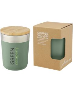 Lagan 300 ml Kupfer-Vakuum Isolierbecher mit Bambusdeckel