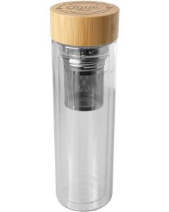 Glasflasche mit Infuser und Bambusdeckel Bailey 400 ml