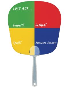 Handfächer mit Griff, Form 1 Spiegel