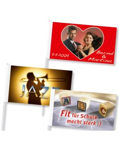 Papierfahnen 15 x 21 cm