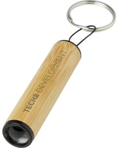 Cane Schlüsselring mit Licht, aus Bambus