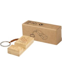 Bosona Smartphonehalterung mit Schlüsselanhänger aus Bambus