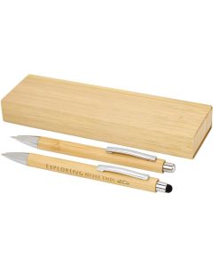 Oblys Kugelschreiber und Druckbleistiftset aus Bambus