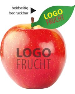 LogoFrucht Apfel mit bedruckbarem Apfelblatt - inkl. LogoFrucht Druck
