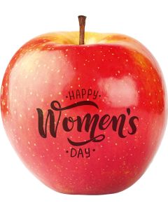 Apfel rot Happy Women`s Day