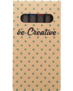 Wachsmalstifte-Set (6 Stk.) Craxon 6 Eco, inkl. Digitaldruck