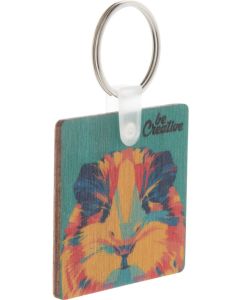 Schlüsselanhänger Woody C, inkl. UV LED Druck auf einer Seite