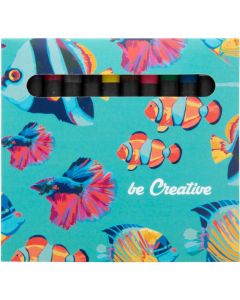 Wachsmalstifte-Set (12 Stk.) Craxon 12, inkl. Digitaldruck